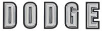 1968 "DODGE" Coronet Grill Emblem Letter Set