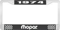 1974 MOPAR LICENSE PLATE FRAME - BLACK