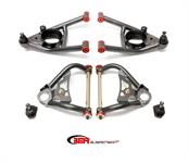 Control Arms, Tubular, Front, Billet Steel, Black Hammertone Powdercoated