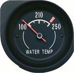 Temperature Gauge, Black Face, White Numbers, Orange Pointer, Chevy, Each