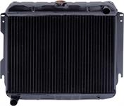 1963-64 MOPAR B-BODY REPLACEMENT 4 ROW COPPER RADIATOR - 361/383/426 MANUAL