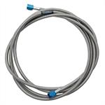 Hose, Nitrous, Braided Stainless Steel, -6 AN Female End, Blue, -6 AN Female End, Blue, 24 in. Length, Each