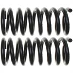 Coil Springs, Replacement, Front, Black Vinyl Coated, Dodge, Pair