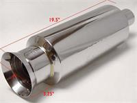 Muffler Stainless 2,5" in / 5" Out