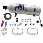 Nitrous System, 15 lb Bottle, Dual Intercooler Ring Kit, 2 - 6 X 6 Rings, Kit