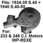 Water Pump Rebuilt 1934-40 S.40(Core Charge Included)