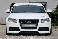 Rieger front bumper R-Frame   the serial fog lights get inapplicable, ABS plastic,  for cars with S-Line Exterieur and without S-Line Exterieur, mounting equipment, general operating license A4  B8/B81: 11.07- | sedan, avant A4 S4  B8/B81: 11.08- | sedan, avant
