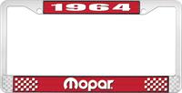 nummerplåtshållare 1964 mopar - röd