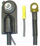 Battery Cable, Negative, 4-gauge, Assembled, Side Post, Eyelet, Black Silicone Jacket, Buick, Chevy, Chrysler