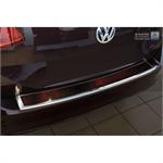 RVS Achterbumperprotector 'Deluxe' Volkswagen Passat 3G Variant 2014- Chroom/Rood-Zwart Carbon