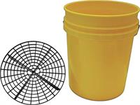 Grit Guard 5 Gallon Yellow Bucket With Grit Guard