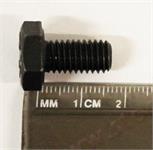 M8 x 25mm DIN933 Bolt with 14mm Hex Head. Made in Germany, Black Oxide Finish