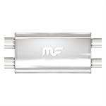 Muffler Aluminised Steel 22" Kropp, 2-1/2" D, 3" D