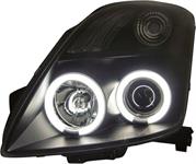 Set Koplampen passend voor Suzuki Swift II 2005-2010 - Zwart - incl. CCFL Angel-Eyes