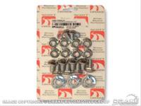 Bumper Bolts, Washers, Steel, Natural, Ford, 28-Piece, Kit