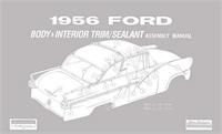 verkstadshandbok "Body & Interior Trim/Sealant Assembly Manual", Ford 1956