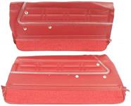 1967 IMPALA / SS 2 DOOR COUPE & CONVERTIBLE RED NON-ASSEMBLED FRONT DOOR PANELS