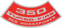 350 360-HP Turbo-Fire air cleaner decal