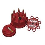 Distributor Cap & Rotor, Red, Small Diameter Cap and Race Rotor, Kit