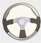 Steering Wheel Missile Silver / Grey 360mm