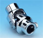 Steering Universal Joint, Stainless Steel, Polished, 3/ 4 in. 30-Spline, 3/ 4 in. Smooth Bore, Each