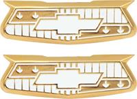 Gold Quarter Panel Crest Emblems