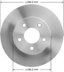 Brake Rotor, Cast Iron, Solid Surface, Front 286mm, 26mm