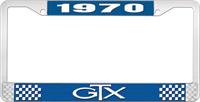 1970 GTX LICENSE PLATE FRAME - BLUE