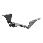 Trailer Hitch, Class I, 1-1/4 in. Receiver, Black, Square Tube, Ball Mount