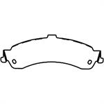 brake pads, rear, Fleet MetLok