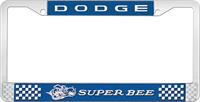 nummerplåtshållare, DODGE SUPER BEE - blå