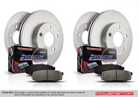 Disc Brake Pads and Rotors, Front/Rear, Solid Surface Rotors, Ceramic Pads, Chevy, Kit