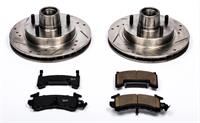 Brake Rotors/Pads, Cross-Drilled/Slotted