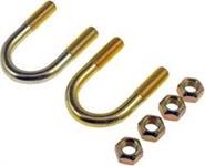 U-Bolts, Lower Control Arm, 9/16-12 in. Thread Size, 3.250 in. Length, Set