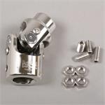 Steering Universal Joint, Stainless Steel, Polished, 1" DD, 3/4" DD