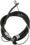 parking brake cable, 133,20 cm, rear right