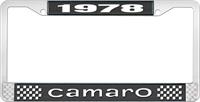 1978 CAMARO LICENSE PLATE FRAME STYLE 1 BLACK