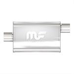 Muffler, 3.00 in. Inlet/3.00 in. Outlet, Stainless Steel, Natural, Each