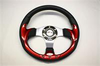Steering Wheel Leather Black / Red 320mm