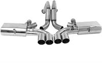 B&B Fusion Exhaust System With Quad Round Tips