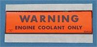 Decal,Coolant Warning,74-77