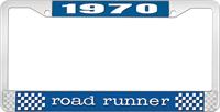 nummerplåtshållare 1970 road runner - blå