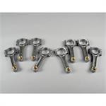 Connecting Rods, SIR, 5140 Steel, I-Beam, Cap Screw, Bushed, 5.7 in. Length, Chevy, Small Journal, Set of 8