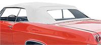 1965-70 GM B-Body; Convertible Top Kit; With Plastic Window; Pinpoint Vinyl; White