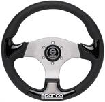 Sparco Universeel Sportstuur P222 - Zwart PU/Aluminium - Diameter 345mm