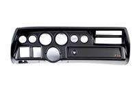 Gauge Panel, ABS Plastic, Black, Four 2 1/16 in. Holes, Two 3 3/8 in. Holes