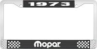 1973 MOPAR LICENSE PLATE FRAME - BLACK