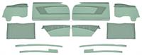 Preassembled Door Panel & Quarter Trim Panel Interior Kit Service, Green/Green
