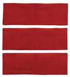 1964-68 Mustang Fastback 3 Piece Fold Down Nylon Loop Carpet Set - Red