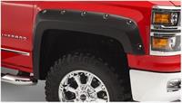Fender Flares, Pocket Style, Front, Black, Dura-Flex Thermoplastic, Chevy, Pair
